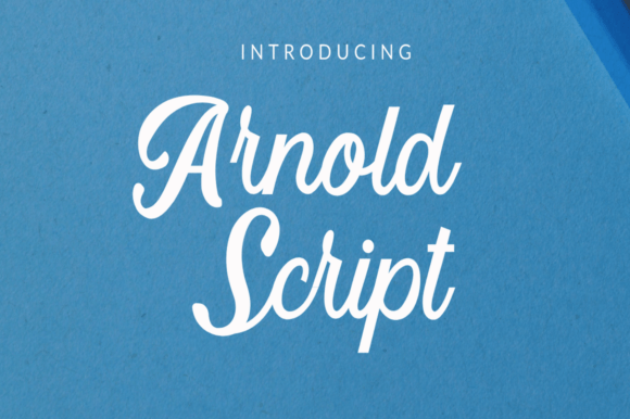 Arnold Script: Bold Typography for Modern Branding