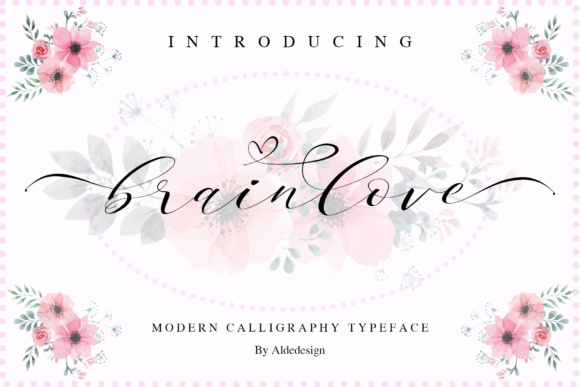 Brainlove Script: A Calligraphy Font for Modern Design