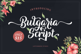 Bulgaria Script: A Modern & Romantic Typeface