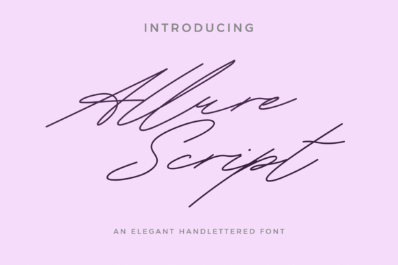 Discover the Elegance of Allure Script for Your Designs