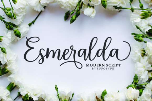 Esmeralda Script: A Sweet Calligraphy Font with a Dancing Baseline