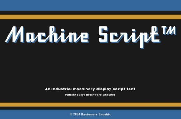 Machine Script: The Industrial-Chic Typeface for Bold Branding