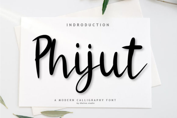 Phijut Script: The Handwritten Font That Brings Your Brand to Life