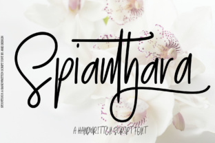 Spianthara Script: A Modern Typeface for Elegant Projects