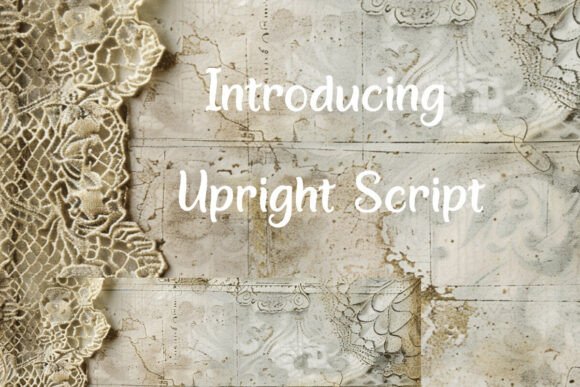 Upright Script: More Than a Font, It's a Style Statement